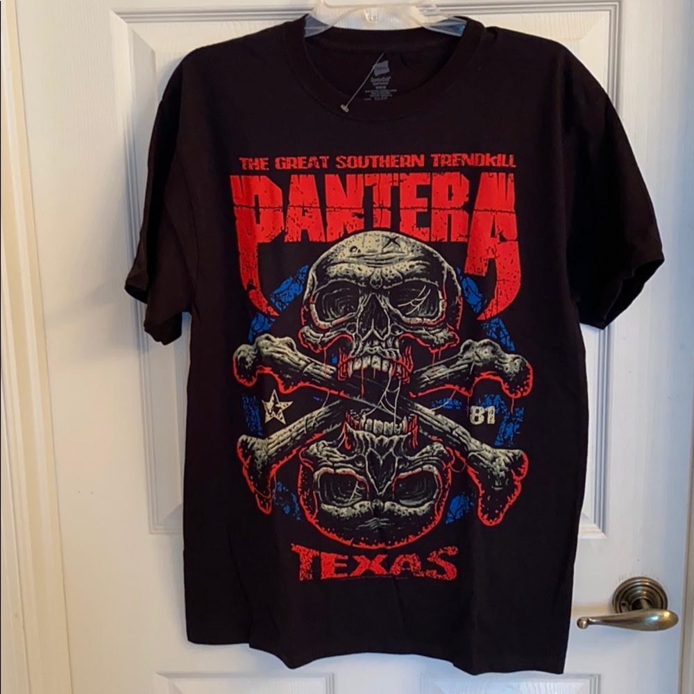Men’s Pantera Black T-Shirt Medium New
